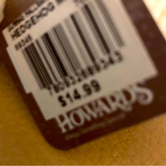 Brand New Furry Animal Mittens…All Knit…Hedgehogs..One black and one brown - Picture 2 of 5